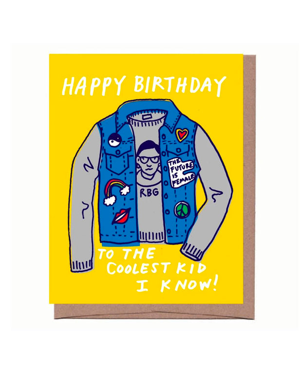 coolest kid birthday card