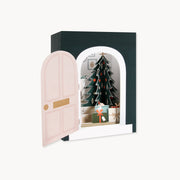 cozy room pop-up christmas card
