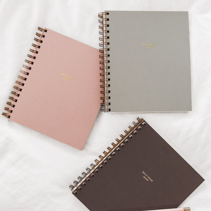 daily pause journal - various colors