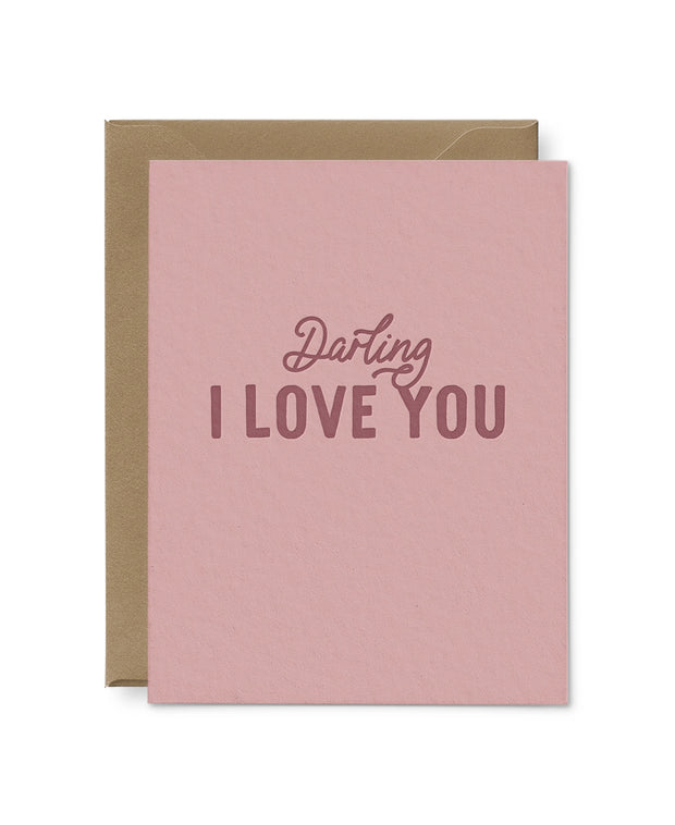 darling i love you card