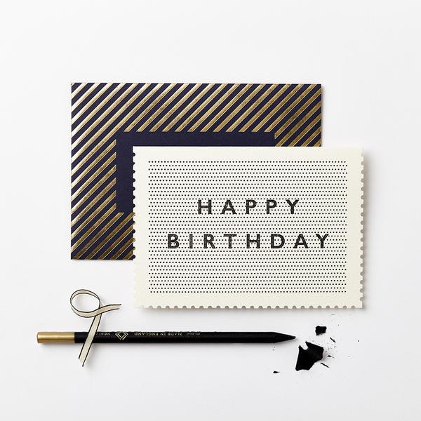 deco pinpoint birthday card