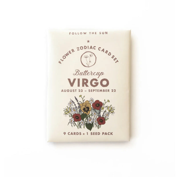 flower sticker astrology card sets