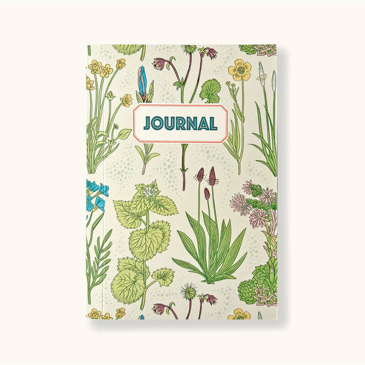 Wild Flowers Journal - Botanical Style with Recycled Papers