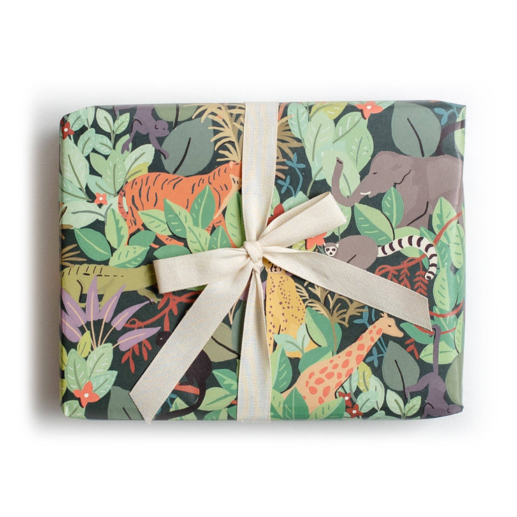 jungle gift wrap sheet