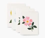 assorted botanical blossoms - boxed set of 8