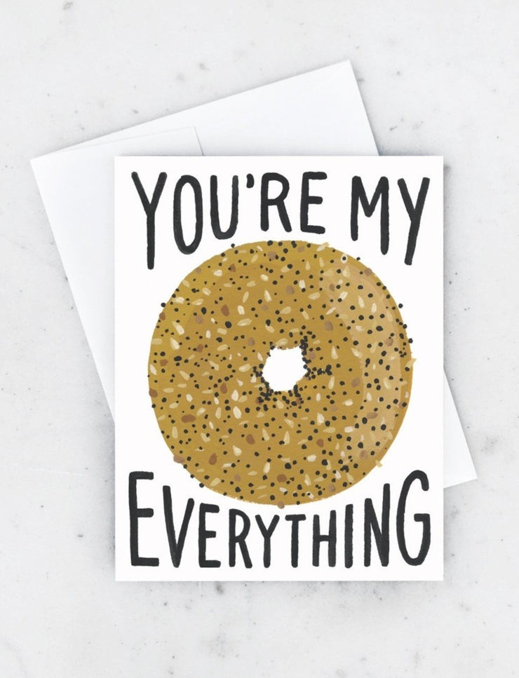 you're my everything bagel card