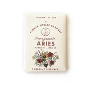 flower sticker astrology card sets