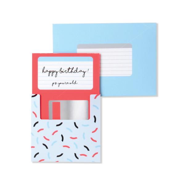 floppy disk birthday card