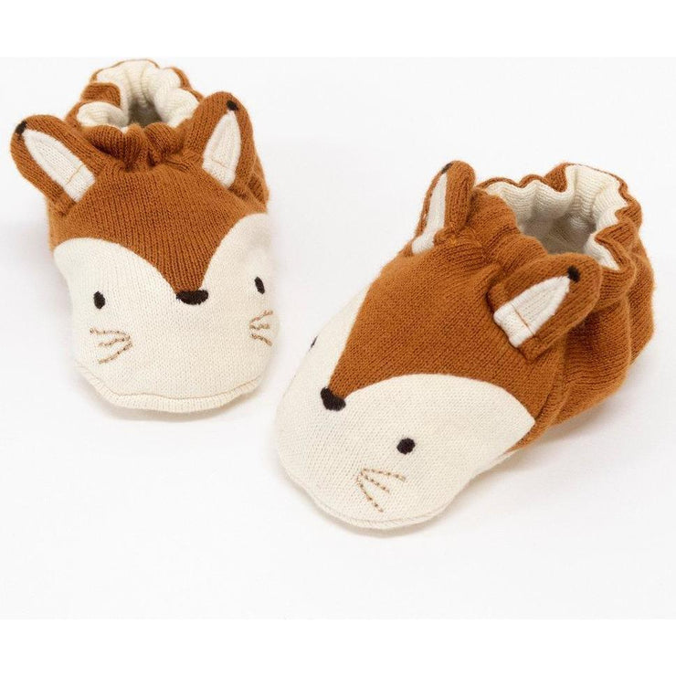 fox baby bonnet and booties set