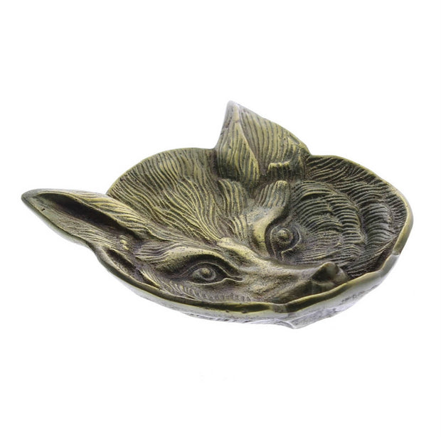 brass fox dish