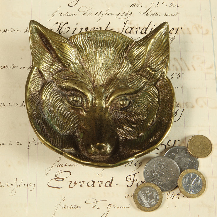 brass fox dish
