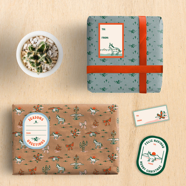 gift tag stickers - various styles