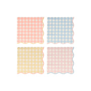 gingham small napkins - pack of 20