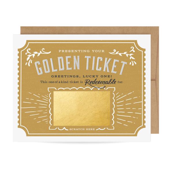 golden ticket scratch-off card