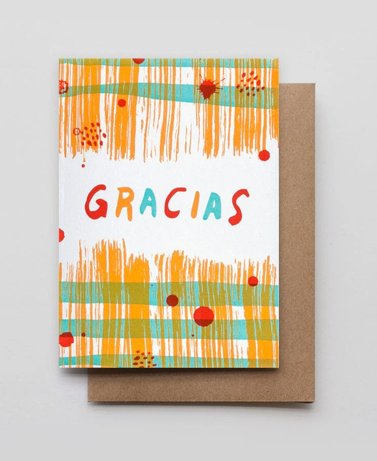 gracias brushies card - single or boxed set of 6
