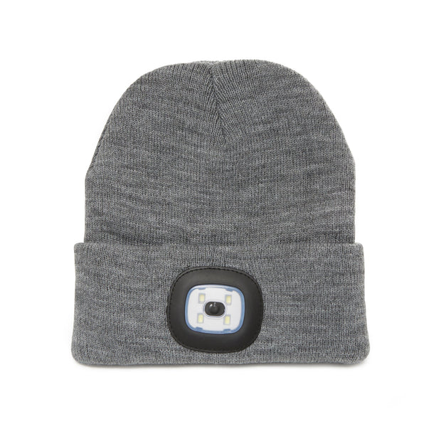 grey light up beanie