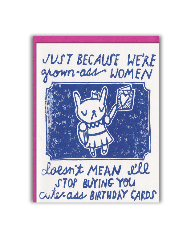 grown ass women birthday card