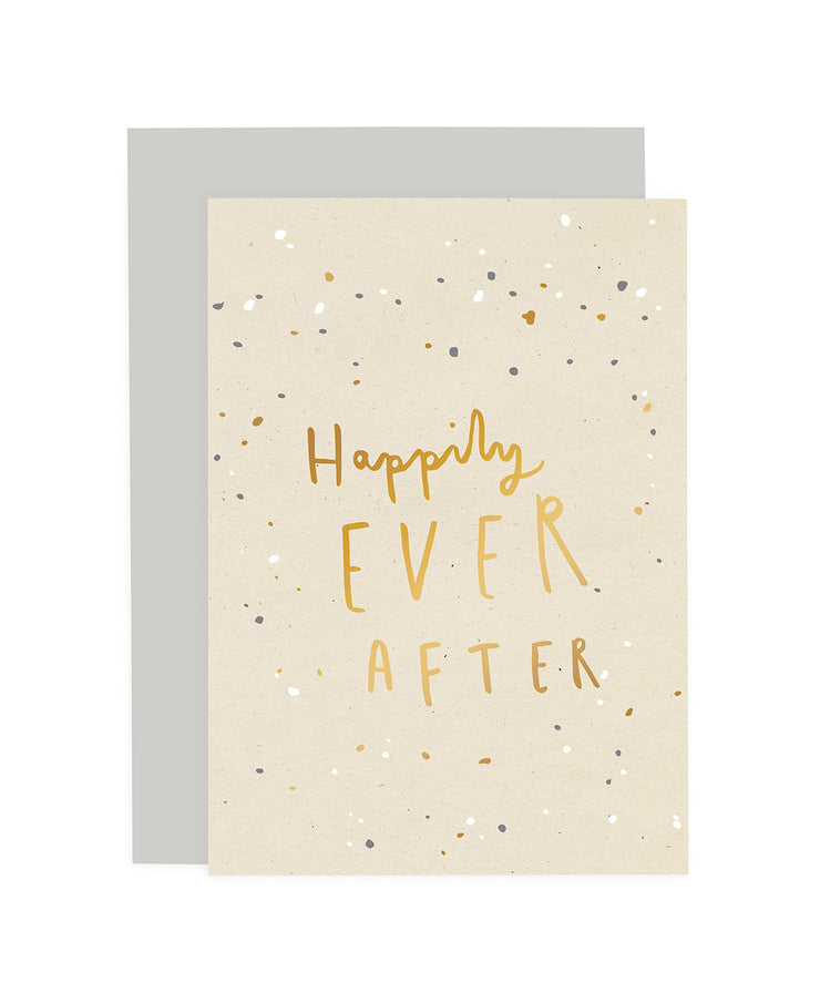 happily ever after speckle card