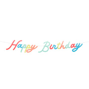 bright personalizable happy birthday garland