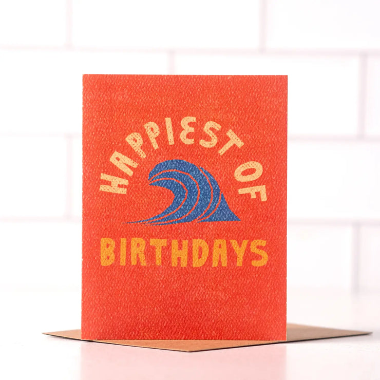 happiest of birthdays surf summer card
