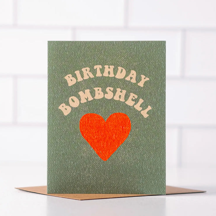 birthday bombshell card