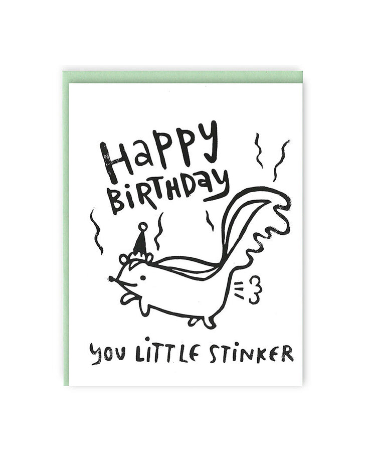 little stinker birthday card