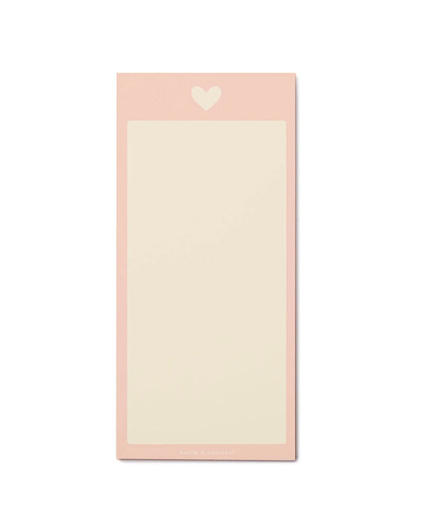 heart list notepad