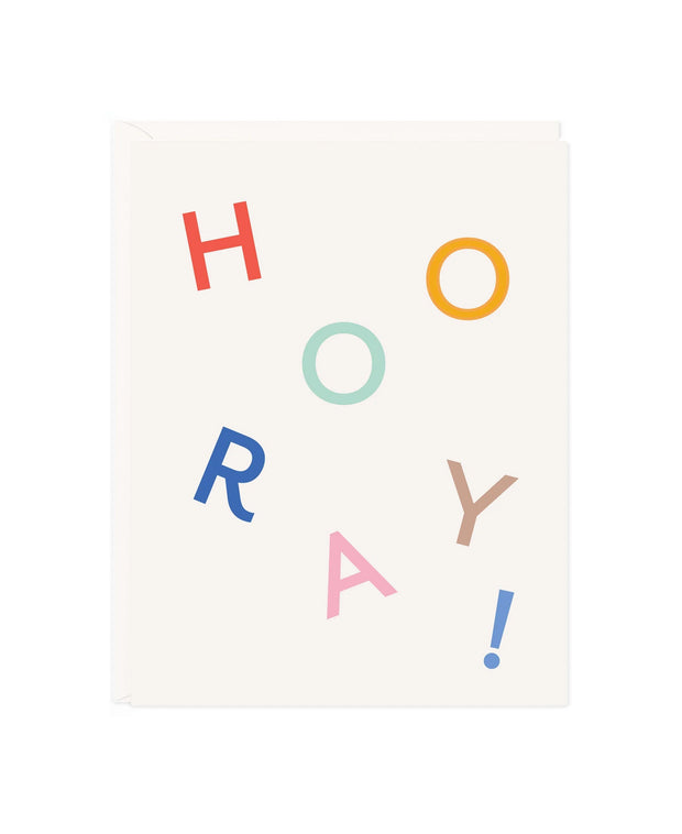 hooray letters card