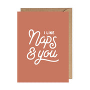 i like naps and you card
