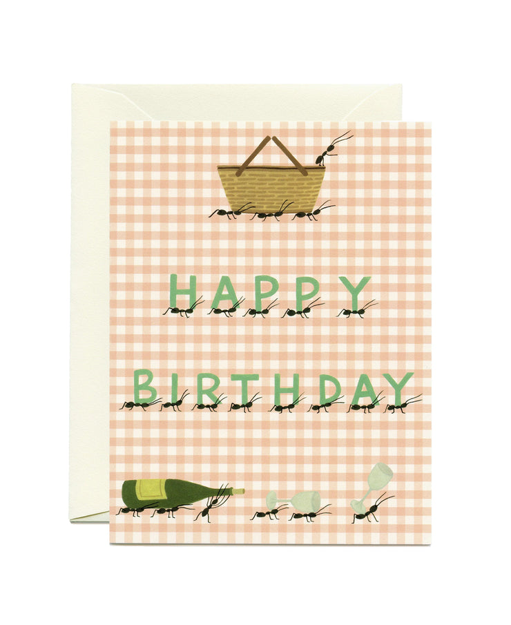marching ants birthday card