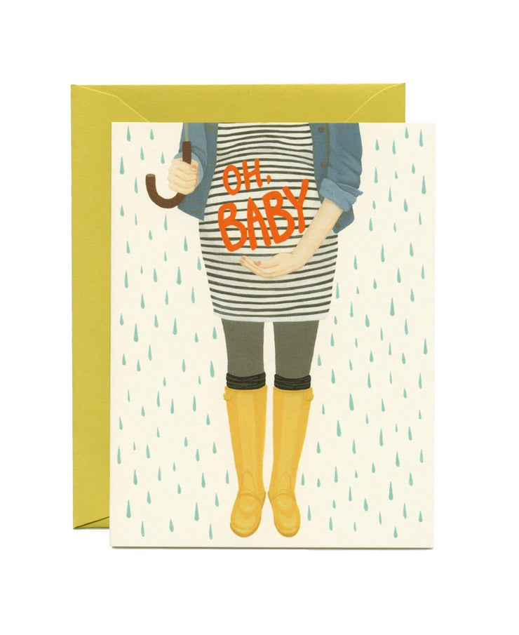 oh baby shower card