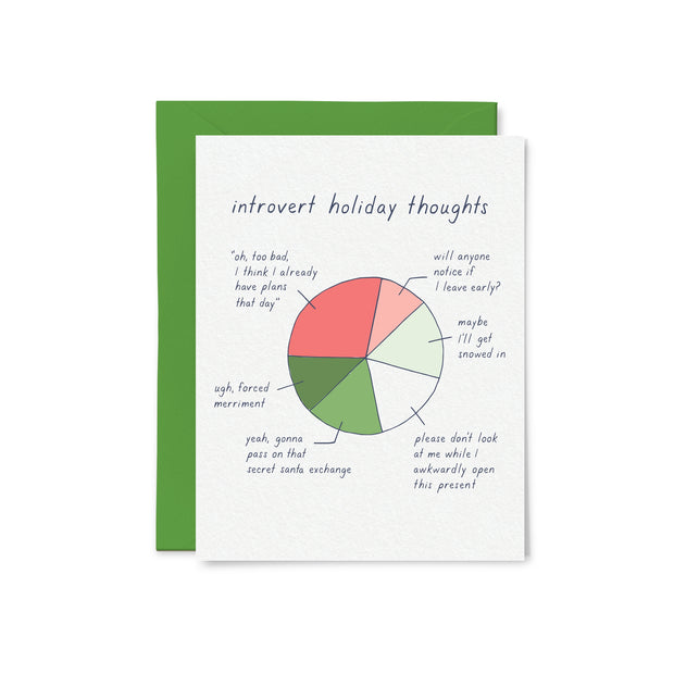 introvert holiday thoughts card