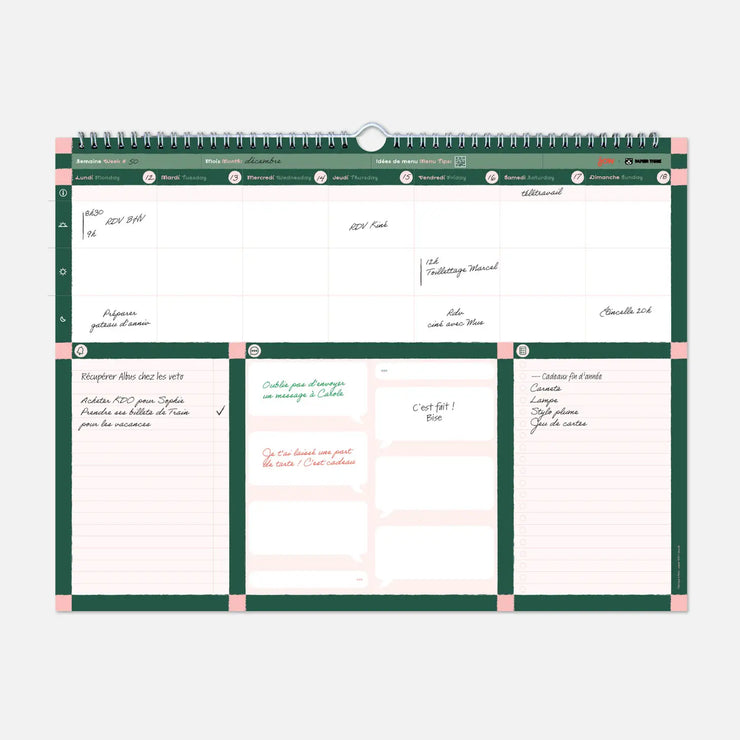 the weekly planner