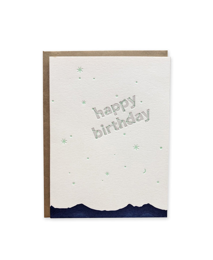 happy birthday constellation card