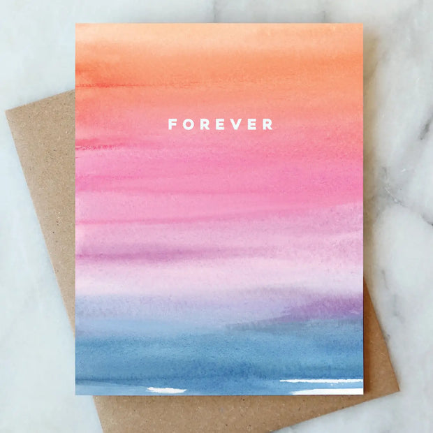 forever watercolor card