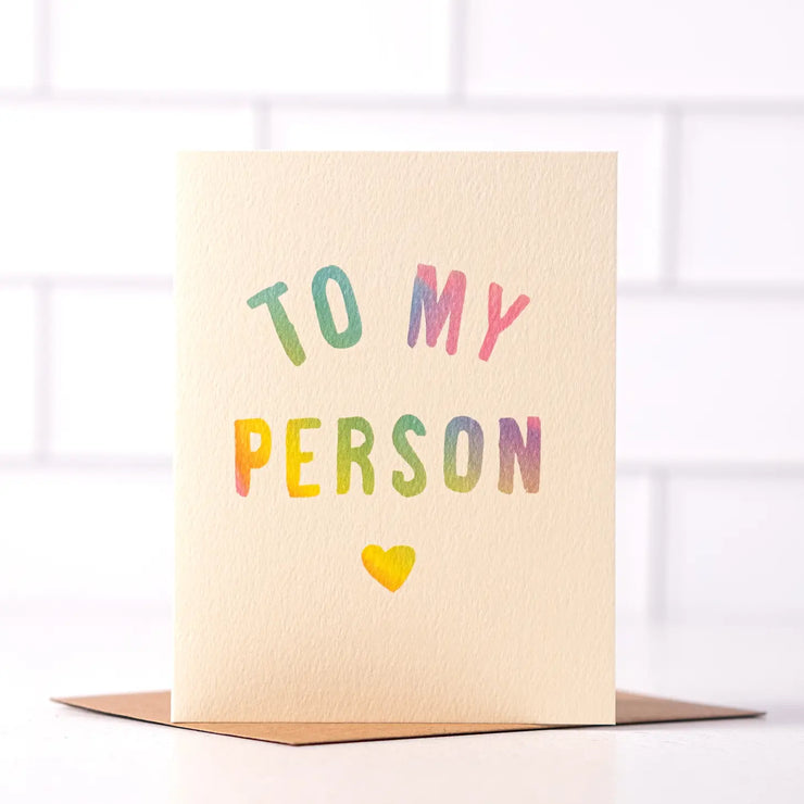 colorful to my person card