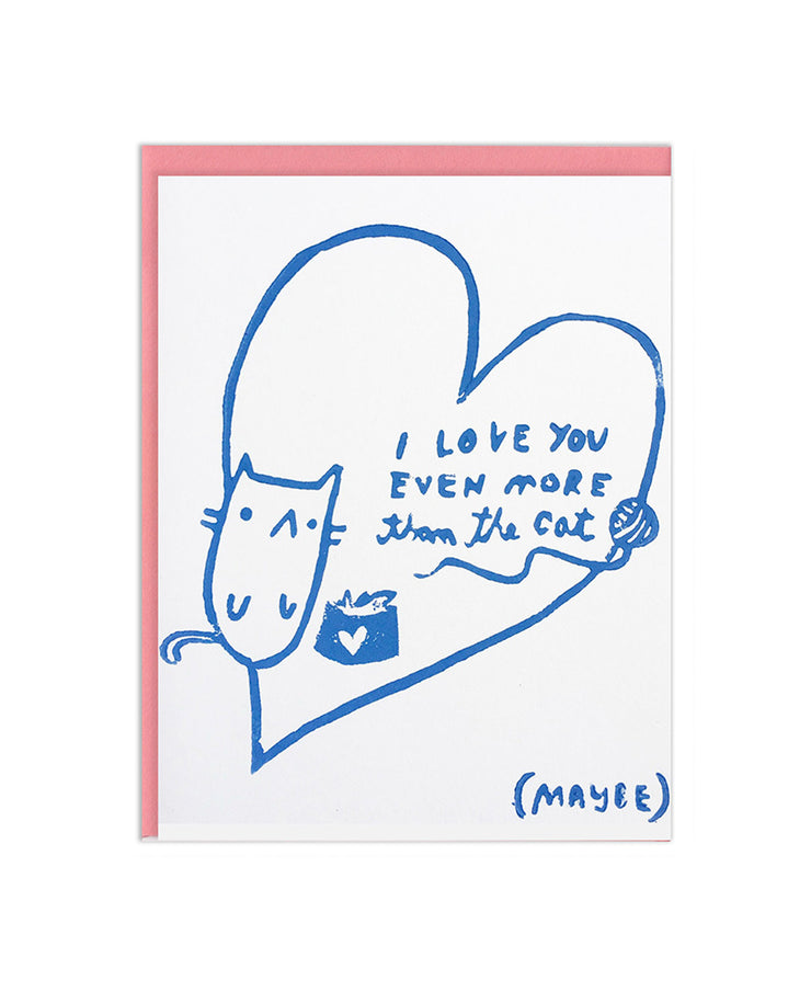 love you more than the cat card