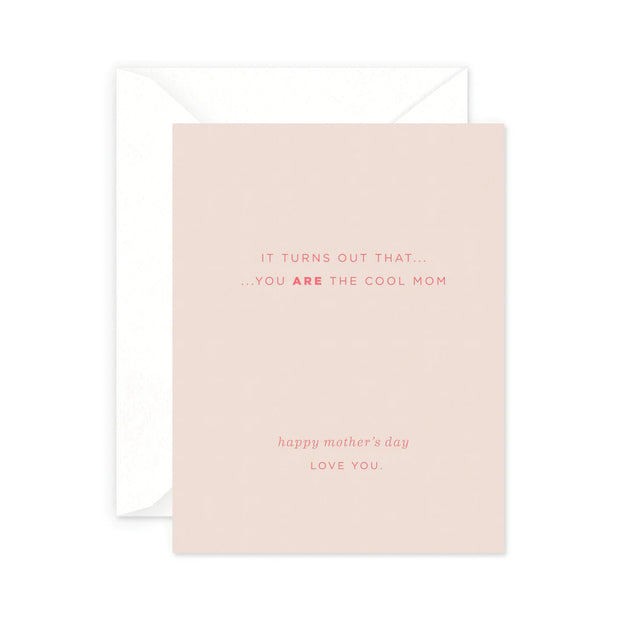 cool mom mother's day card