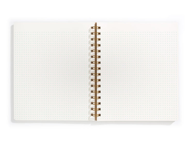 the standard notebook - grid, lined, sketch or dot-grid pages & various colors
