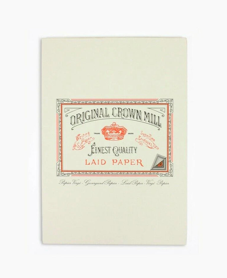 classic laid A5 writing paper pad- 50 sheets, cream or white