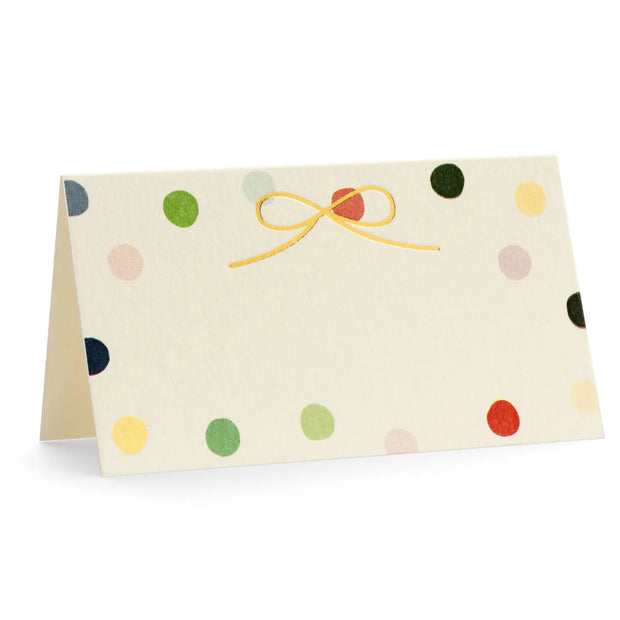 place cards - polka dots or sprinkles