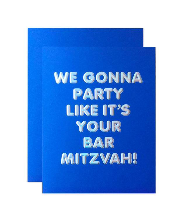 party like it's your bar mitzvah card