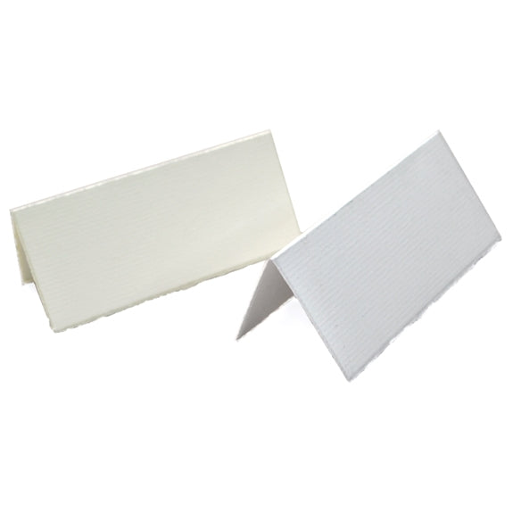 crown mill traditional place card pochettes, 25 count - cream or white