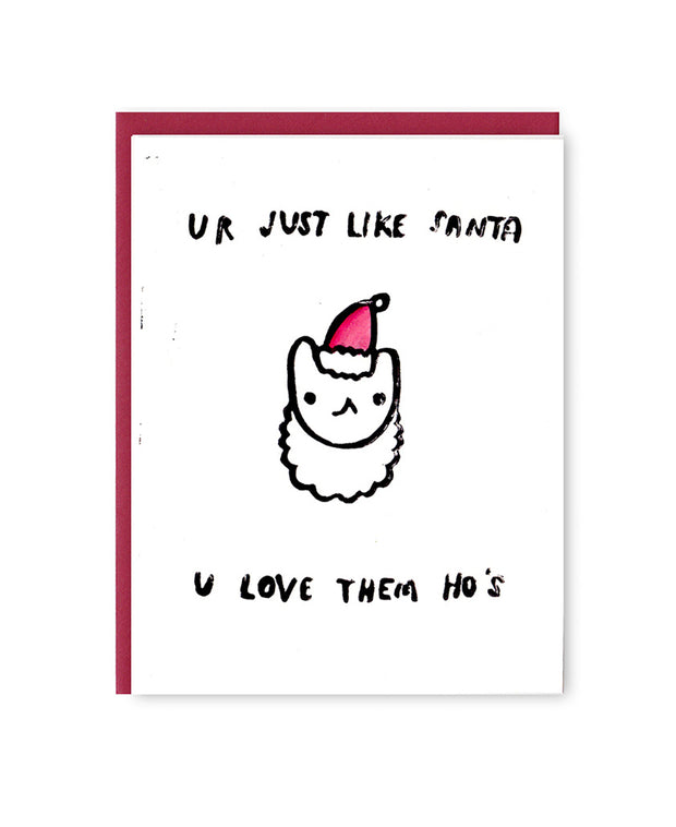 santa ho's christmas card
