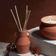 santorini ceramic diffuser - black fig & olive or raw clay & pear