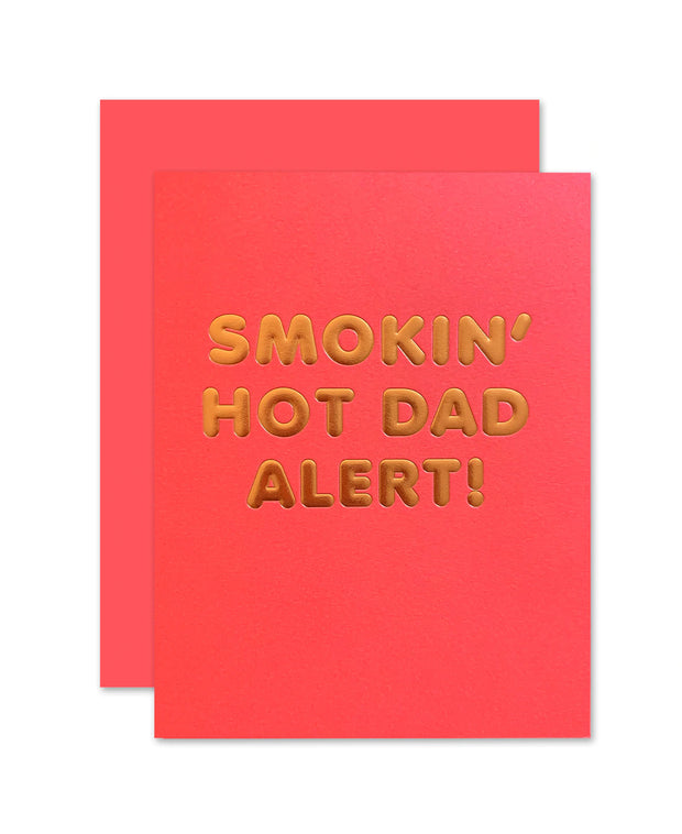 hot dad alert card