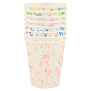 speckled party cups - set of 8