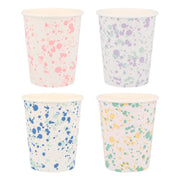 speckled party cups - set of 8