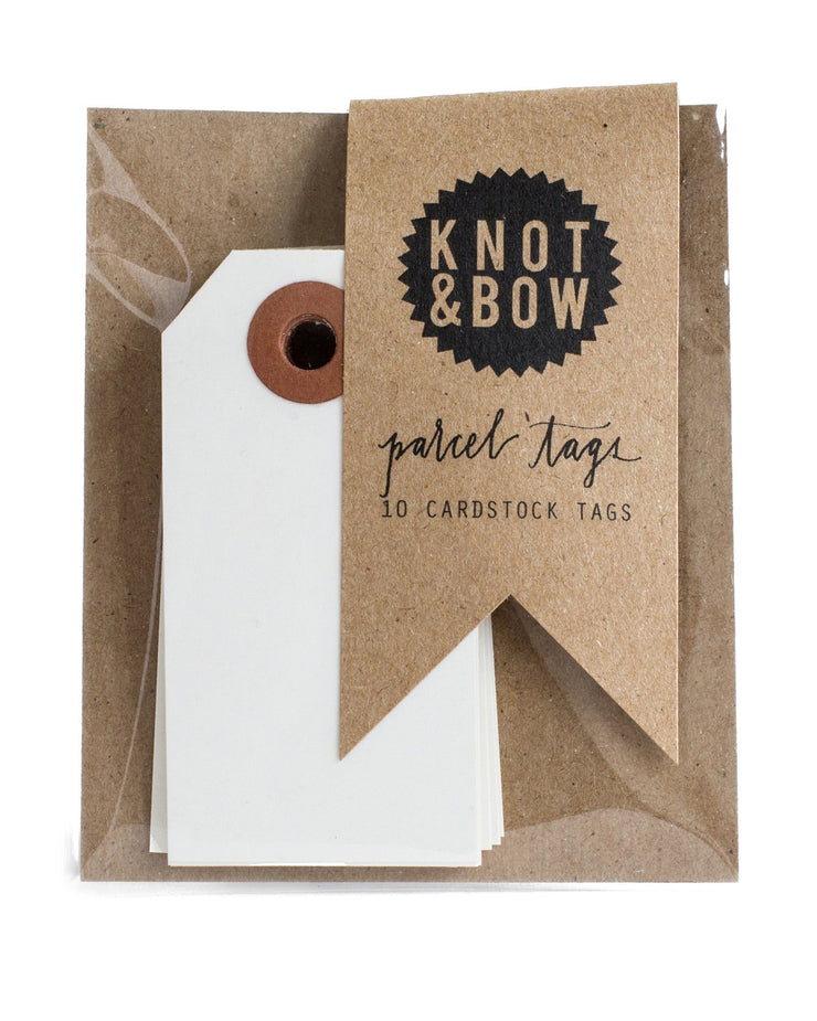 parcel gift tags- set of 10 - various colors