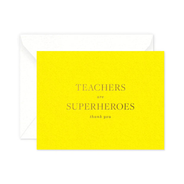 teachers are superheroes card